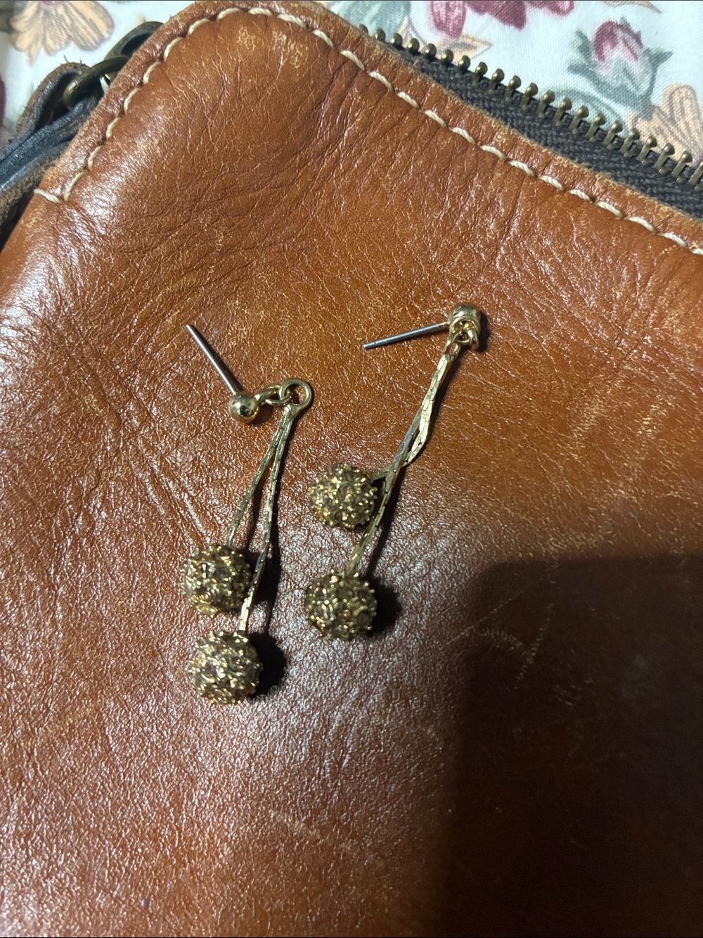 Gold Drop Ball Dangle Earrings - Women Jewelry